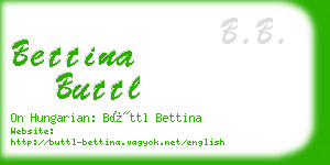 bettina buttl business card